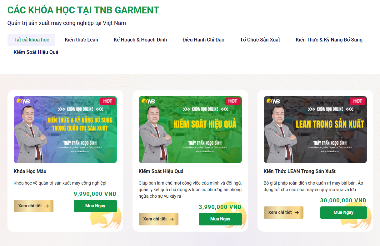 Thiết kế website TNB Online