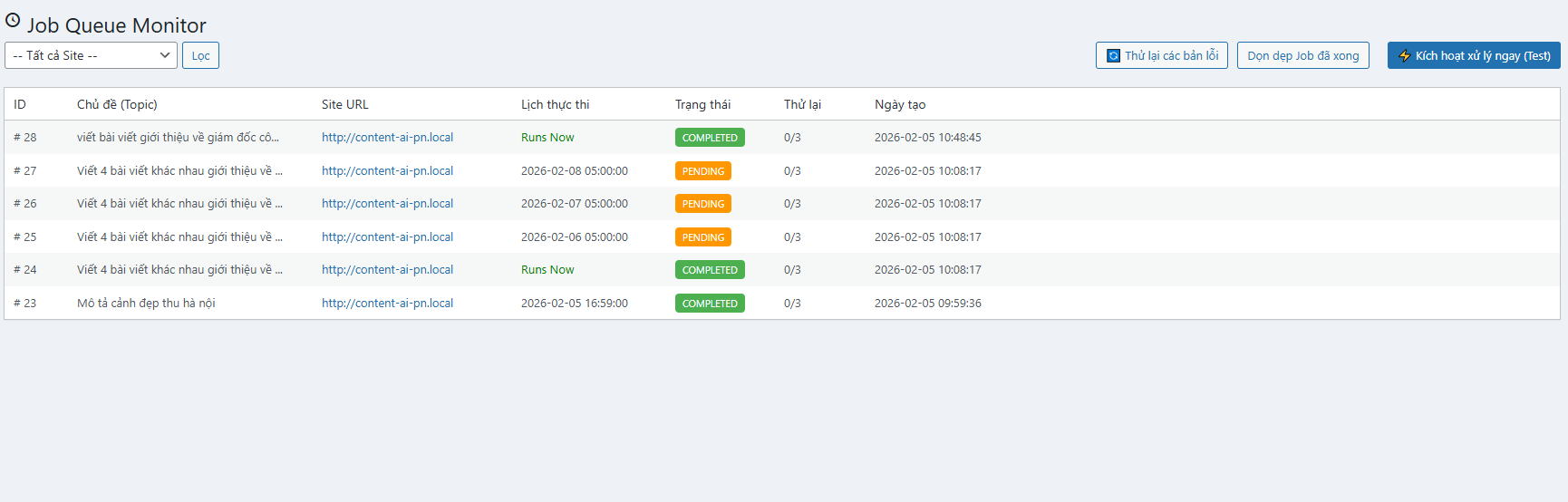 Giải phóng thời gian cho quản trị viên: Thiết lập lịch đăng bài tự động 30 ngày chỉ trong 5 phút với Content AI Connector
